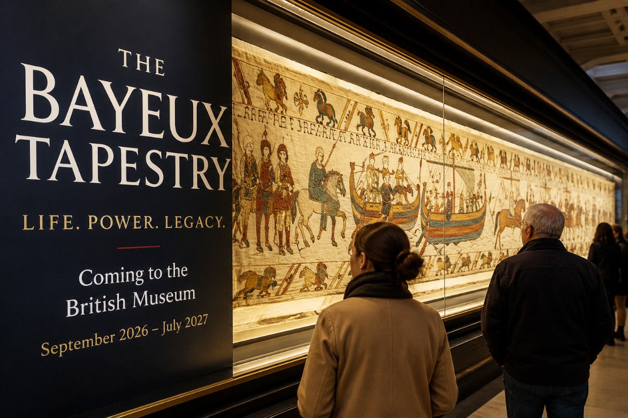 Bayeux-Tapisserie löst in Großbritannien wahren Ticket-Ansturm aus
