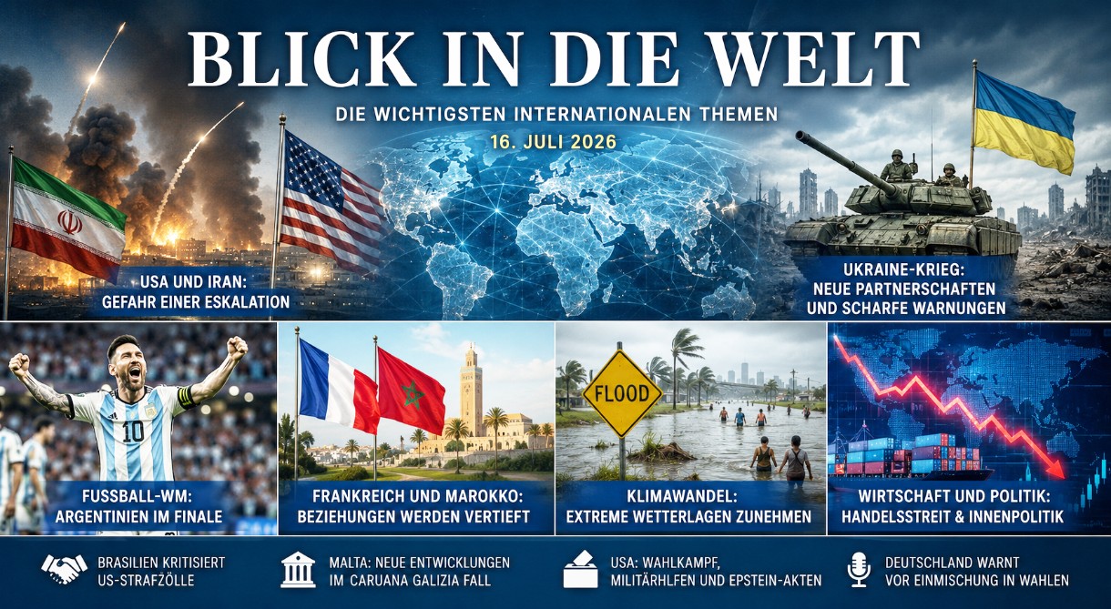Blick in die Welt: Diese Themen beherrschen die internationale Presse am 16. Juli 2026