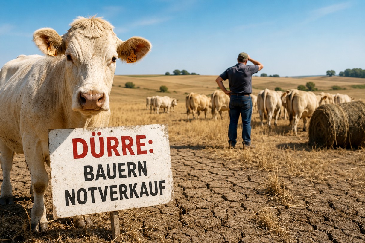Dürre zwingt Bauern zum Notverkauf: Französische Viehzüchter kämpfen ums Überleben