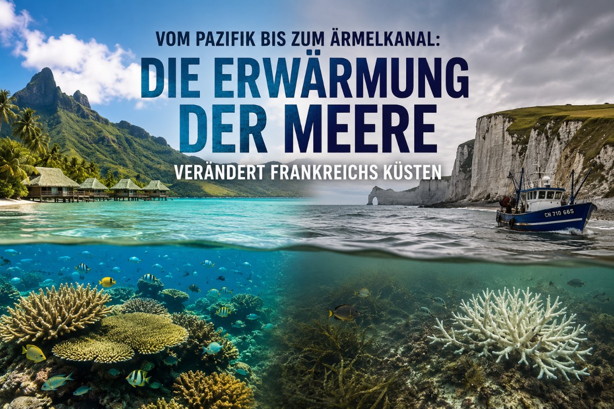 Vom Pazifik bis zum Ärmelkanal: Die Erwärmung der Meere verändert Frankreichs Küsten