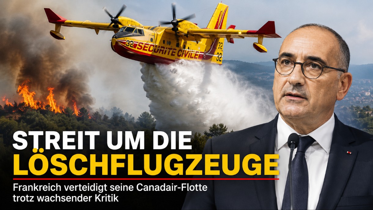 Streit um die Löschflugzeuge: Frankreich verteidigt seine Canadair-Flotte trotz wachsender Kritik