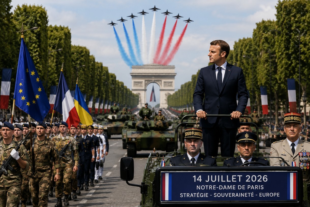 14. Juli in Frankreich: Emmanuel Macrons letzte Militärparade als Präsident wird zur Demonstration europäischer Stärke