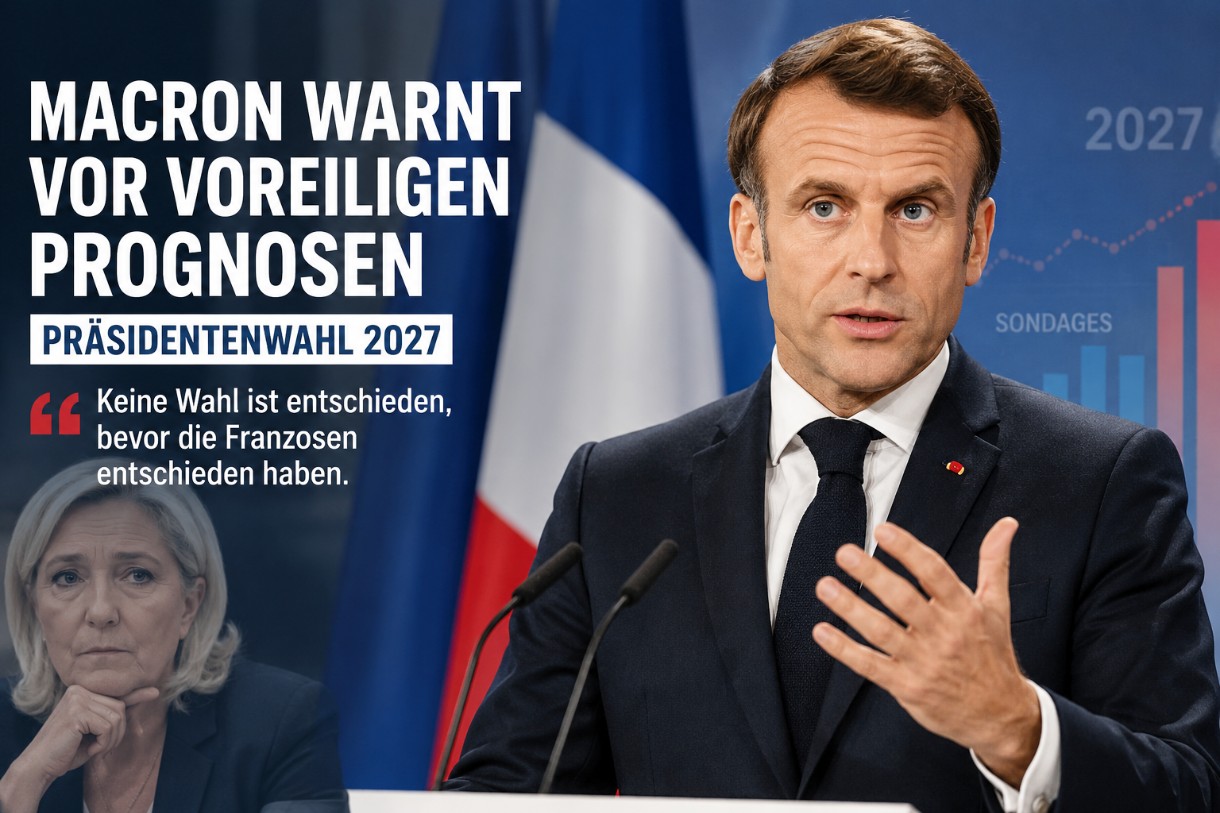 Macron warnt vor voreiligen Prognosen zur Präsidentenwahl 2027