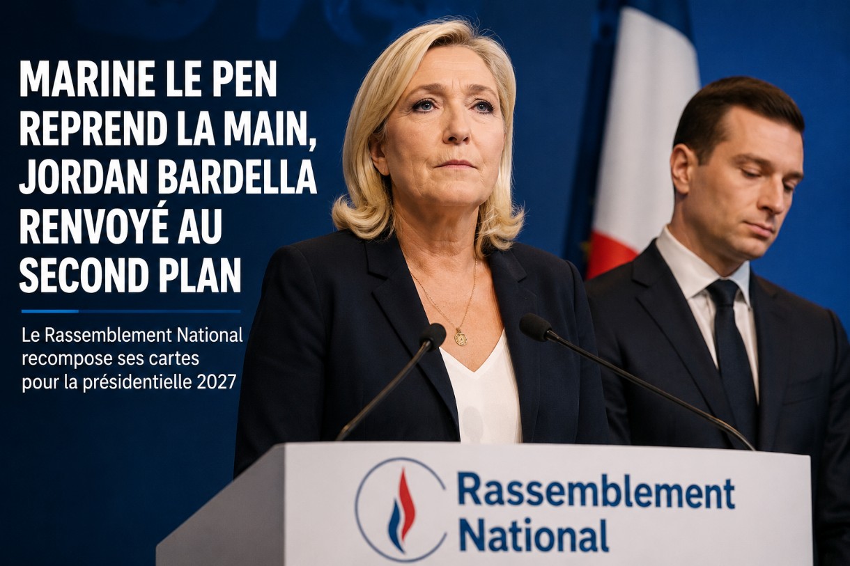 Marine Le Pen übernimmt wieder die Führung – Jordan Bardella rückt erneut in die zweite Reihe