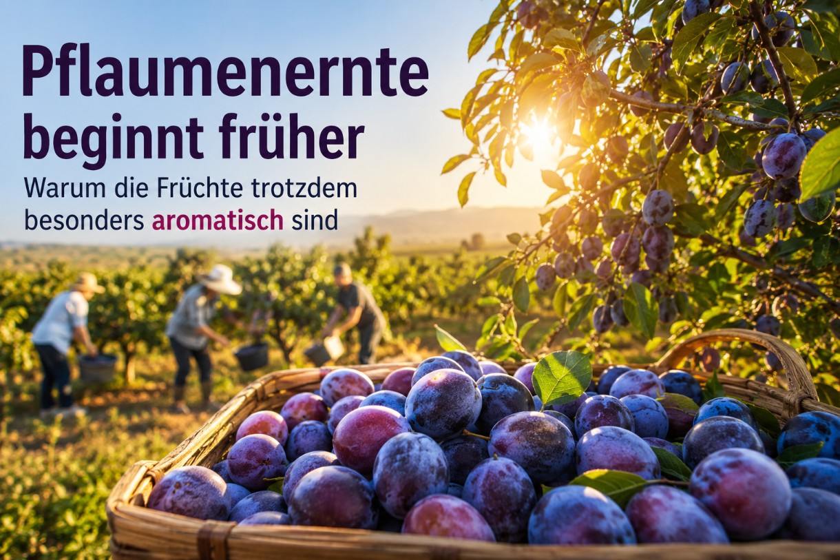 Pflaumen mit Vorsprung: Die Ernte startet früher – und der Geschmack überrascht