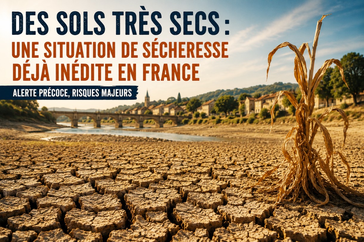 Frankreich kämpft schon zu Sommerbeginn mit außergewöhnlicher Bodendürre