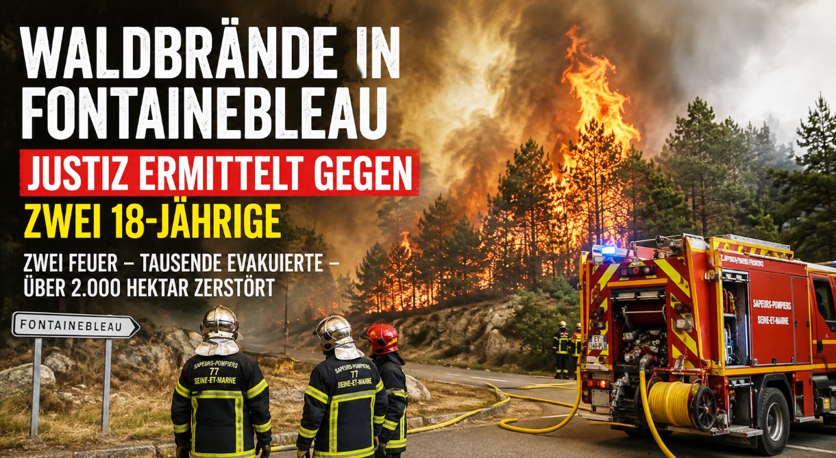Nach den Waldbränden von Fontainebleau: Justiz ermittelt gegen zwei junge Männer