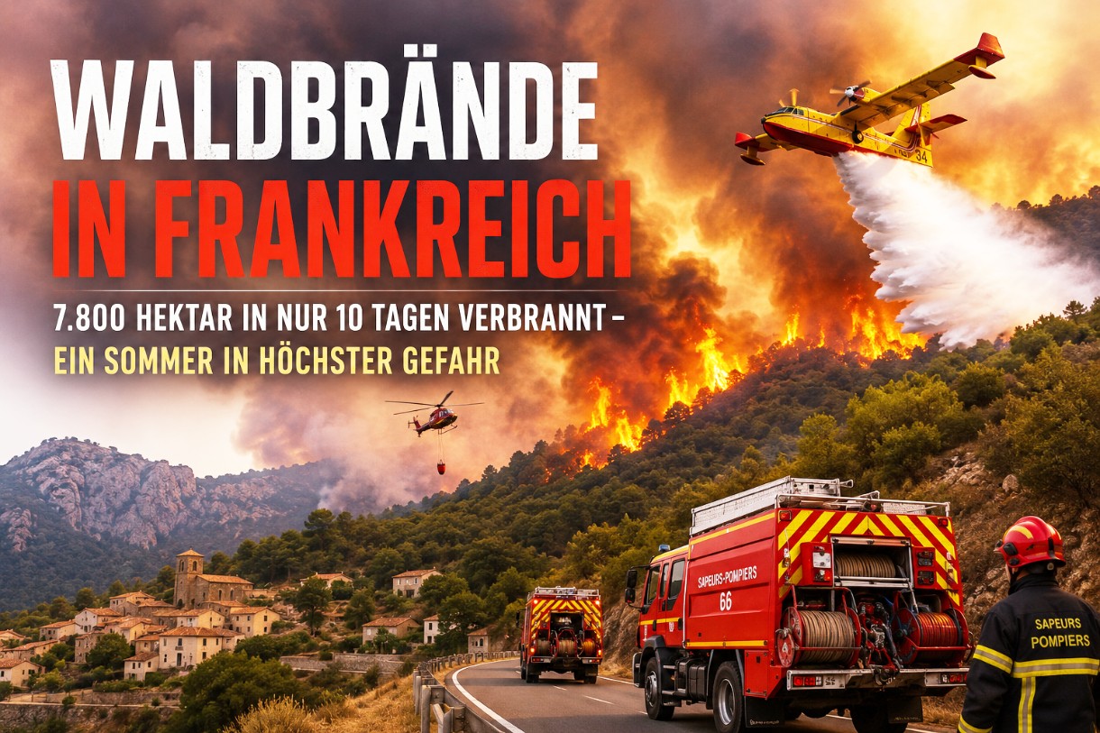 Frankreich erlebt einen dramatischen Start in die Waldbrandsaison