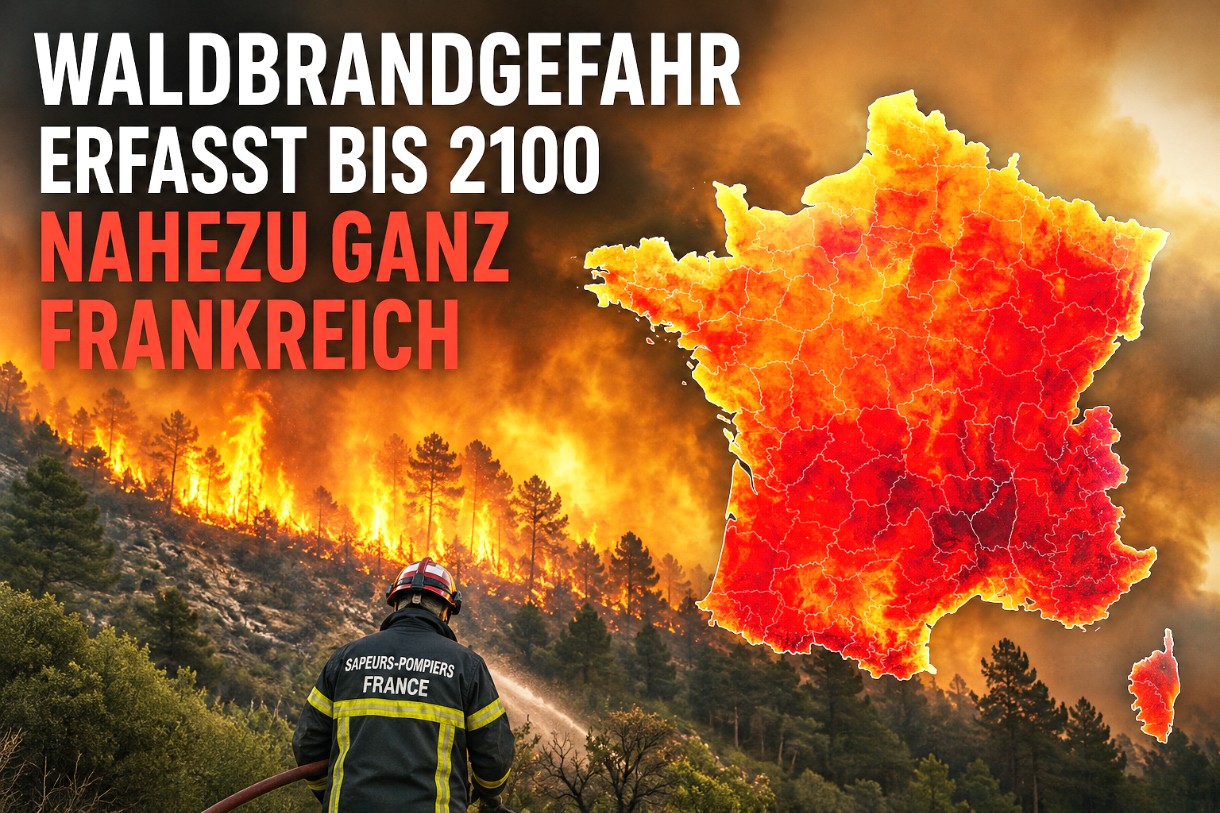 Neue AXA-Climate-Kartierung: Waldbrandgefahr erfasst bis 2100 nahezu ganz Frankreich