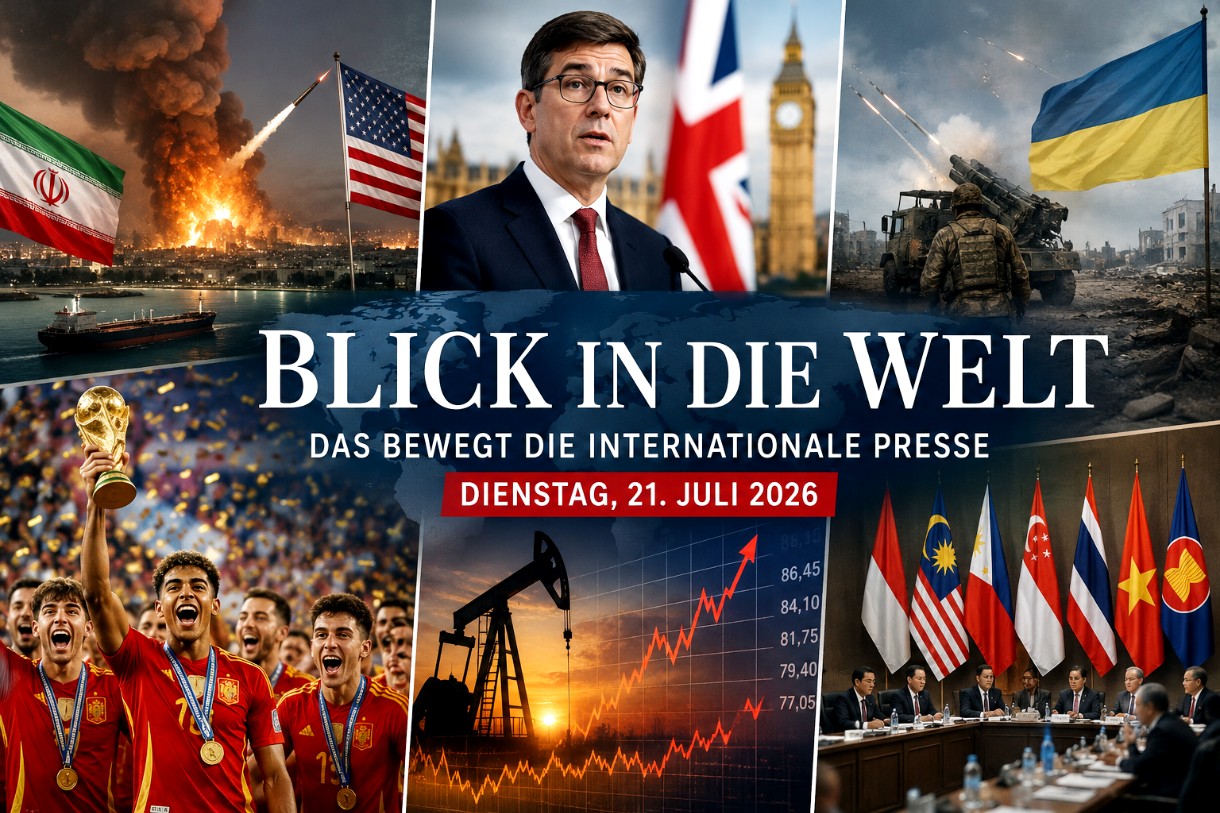 Blick in die Welt: Das bewegt die internationale Presse am Dienstag, 21. Juli 2026