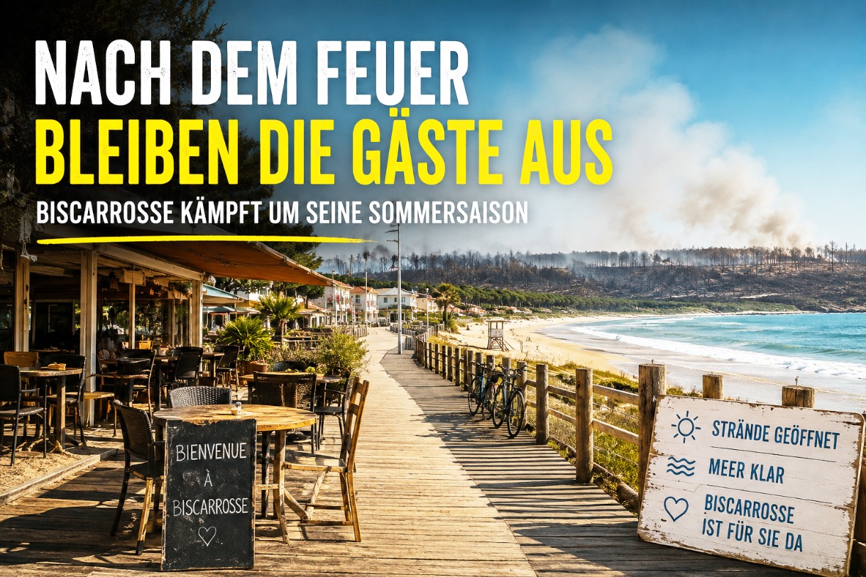 Nach dem Feuer bleiben die Gäste aus: Biscarrosse kämpft um seine Sommersaison