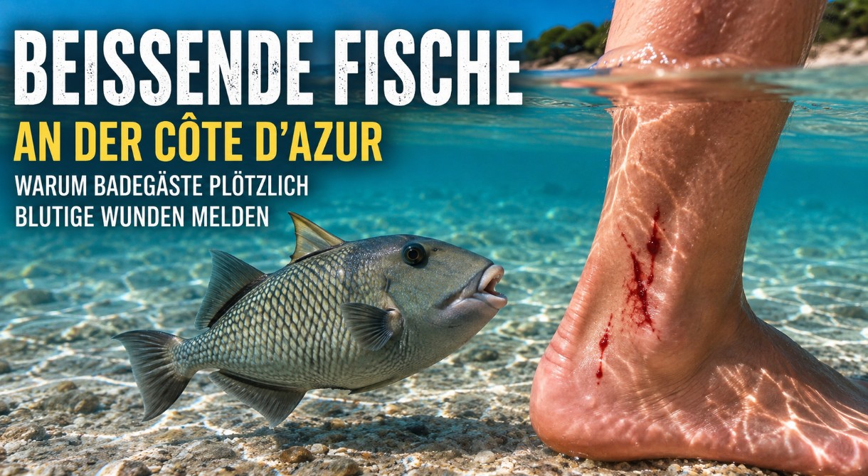 Beißende Fische im Mittelmeer: Warum Badegäste an der Côte d’Azur plötzlich blutige Wunden melden