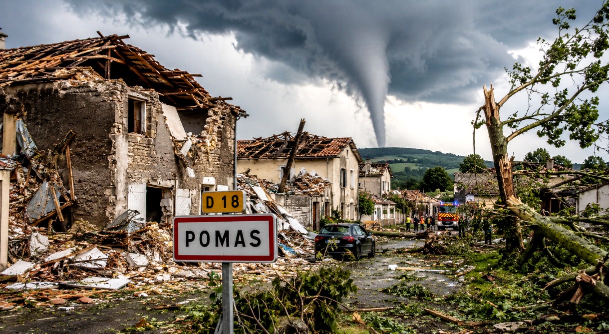 Tornado verwüstet Dorf in Südfrankreich: 41 Verletzte und Hunderte beschädigte Häuser
