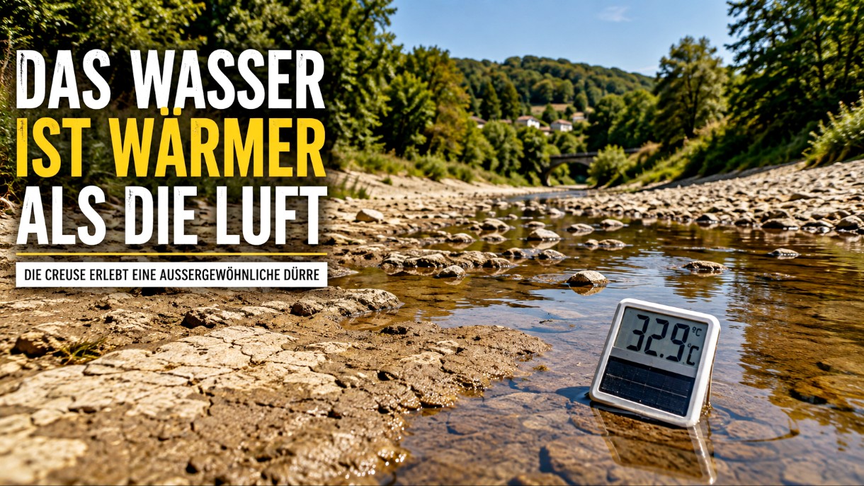 Das Wasser ist wärmer als die Luft: Die Creuse erlebt eine außergewöhnliche Dürre