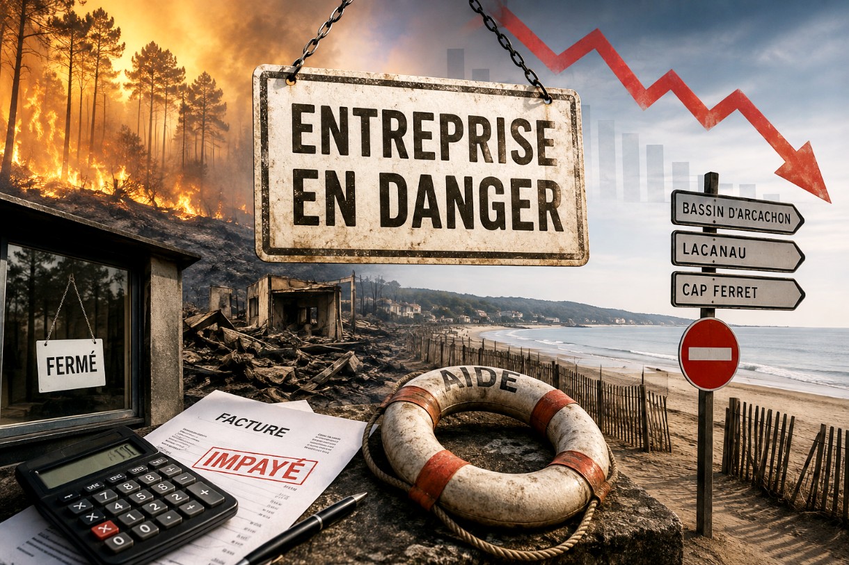 Nach dem Großbrand in der Gironde: Rund 20.000 Unternehmen kämpfen ums Überleben