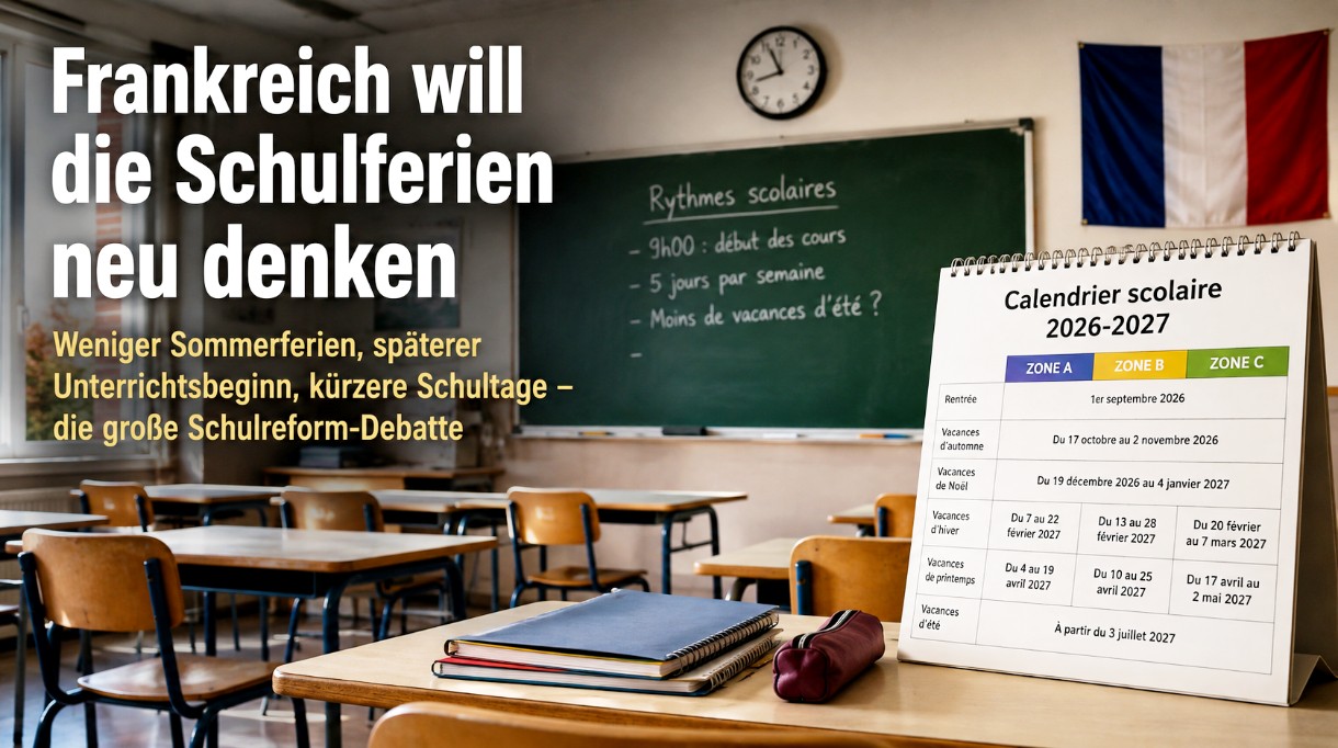 Frankreich will die Schulferien neu ordnen – und damit den Alltag von Millionen Familien verändern