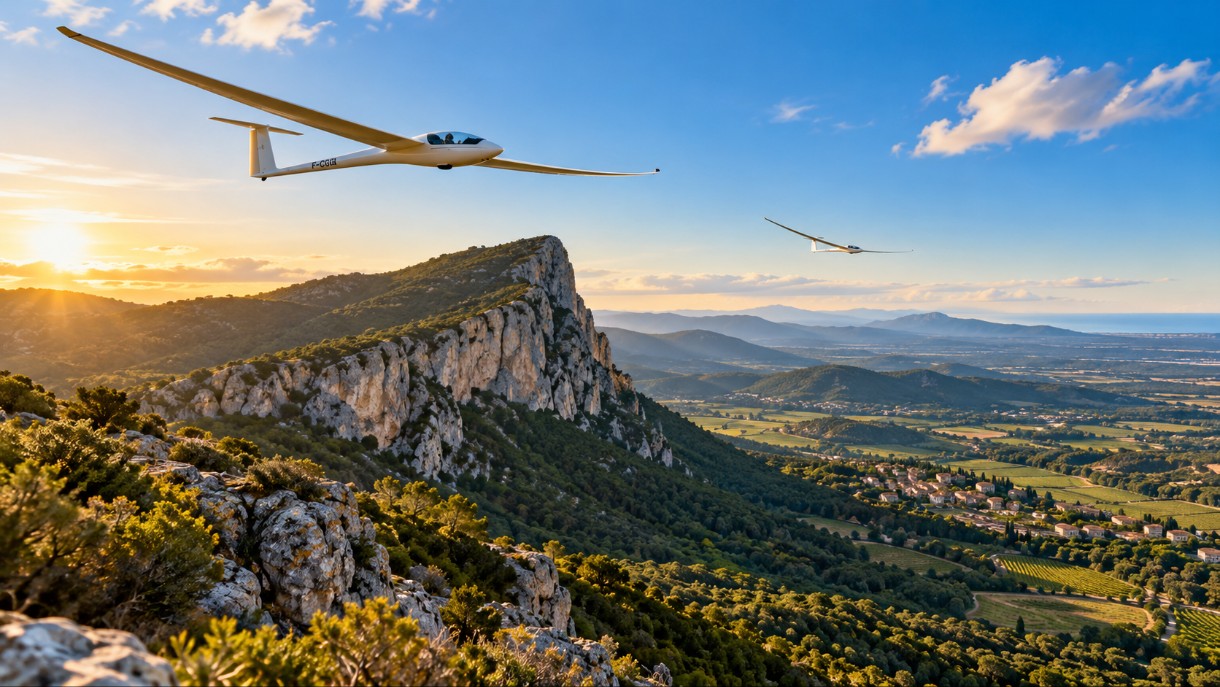 Lautlos über dem Pic Saint Loup