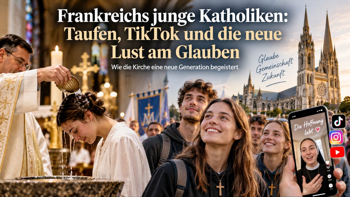 Frankreichs junge Katholiken: Taufen, TikTok und die neue Lust am Glauben
