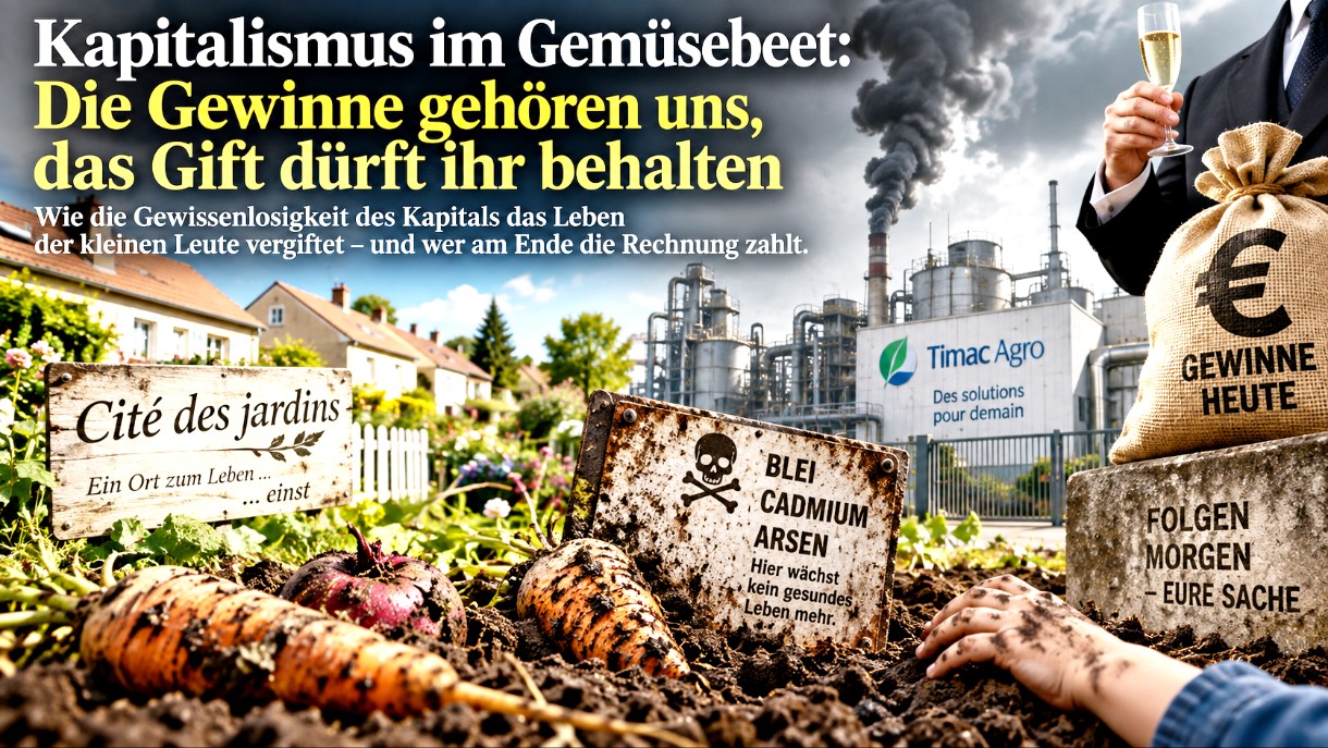 Gift im Garten, Gewinn in der Bilanz – und zahlen sollen wieder die kleinen Leute