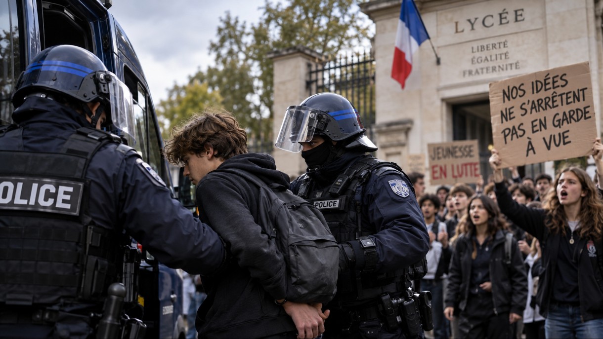 Frankreichs Schülerproteste: Warum Tausende Jugendliche in Polizeigewahrsam landeten