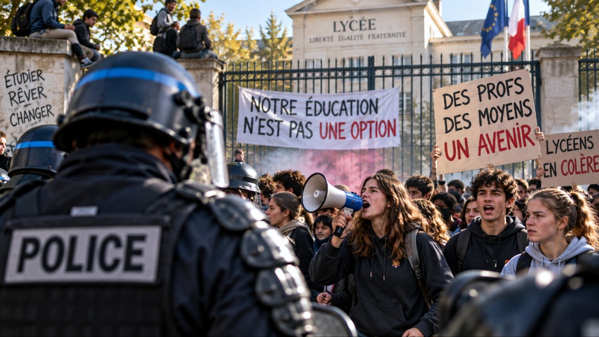 Blockade der Gymnasien: Fast 1.800 Menschen seit Montag in Polizeigewahrsam