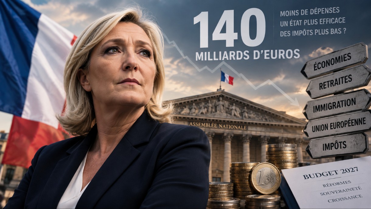 Marine-Le-Pen-und-der-Sparkurs-Frankreichs_Illustration