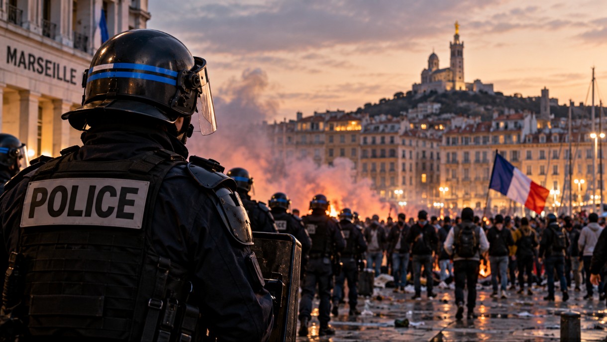 Polizeieinsatz-vor-Notre-Dame-de-la-Garde_Illustration