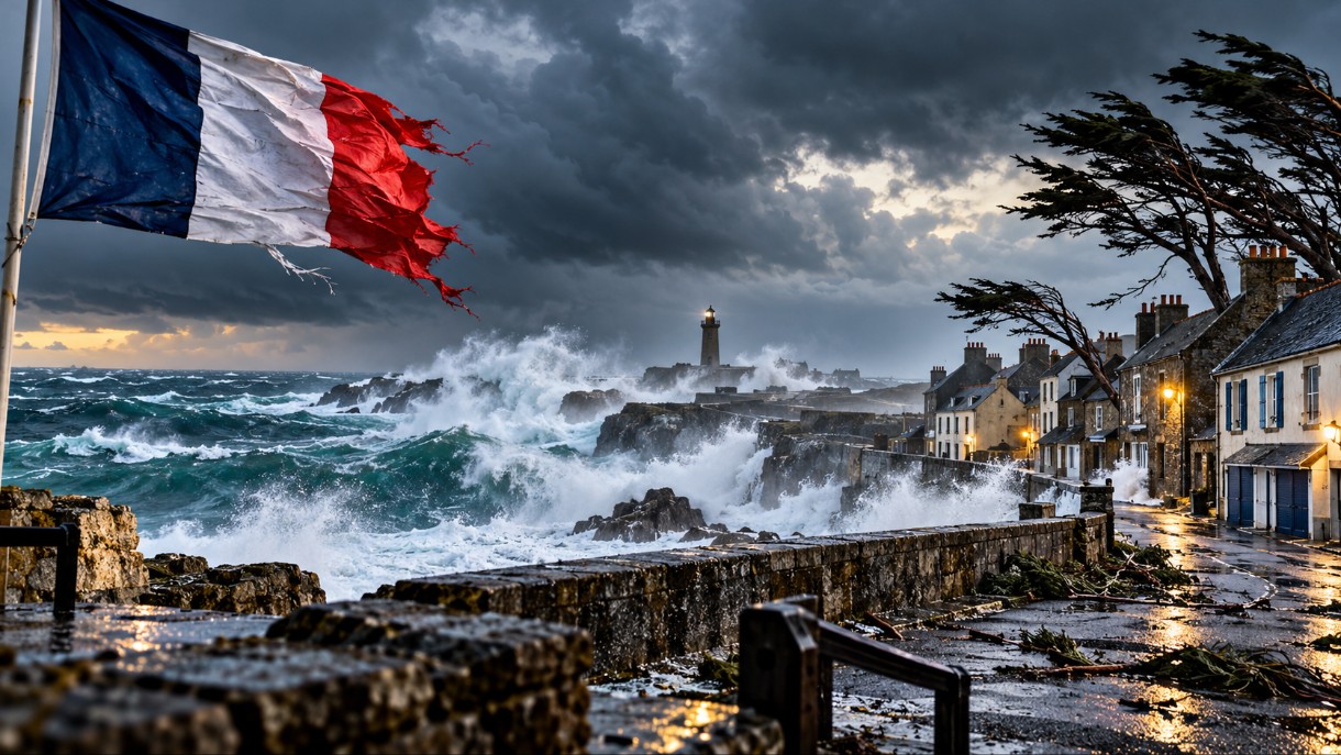 Sturm Austen legt Nordfrankreich lahm: 161.000 Haushalte ohne Strom – 23 Départements in Alarmbereitschaft
